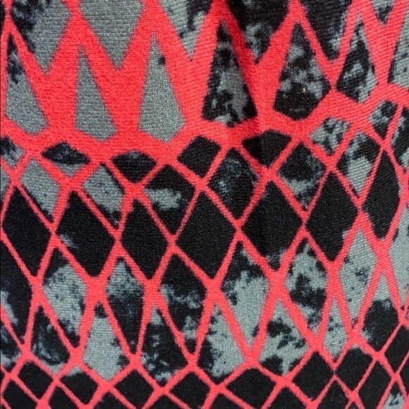 Aryeh Pink/Gray/Black Multi Color 3/4 Sleeve U-Neck Dress NWT - Picture 4 of 8